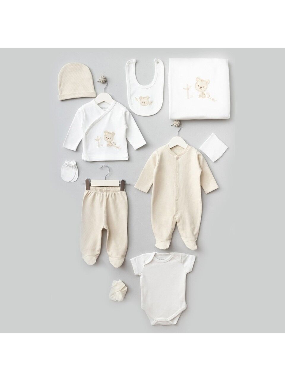 Bebitof Sevimli Kaplan 10 Parça Hastane Çıkışı 10095 Ekru