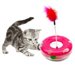 BigBaf Tek Katlı Tüylü Eğlenceli Kedi Oyuncağı