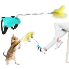 Bigbaf Tüylü Fonksiyon Yaylı Kedi Ayak Oltası Oyuncağı