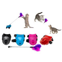 Bigbaf Tüylü Fonksiyon Yaylı Kedi Ayak Oltası Oyuncağı