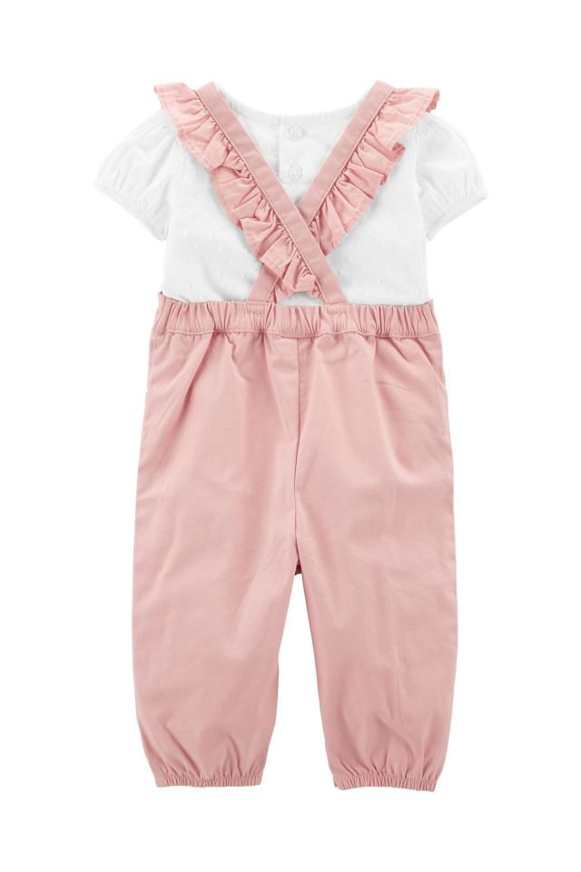 Carter's Kız Bebek 2'li Salopet Set 1O912410 Haki