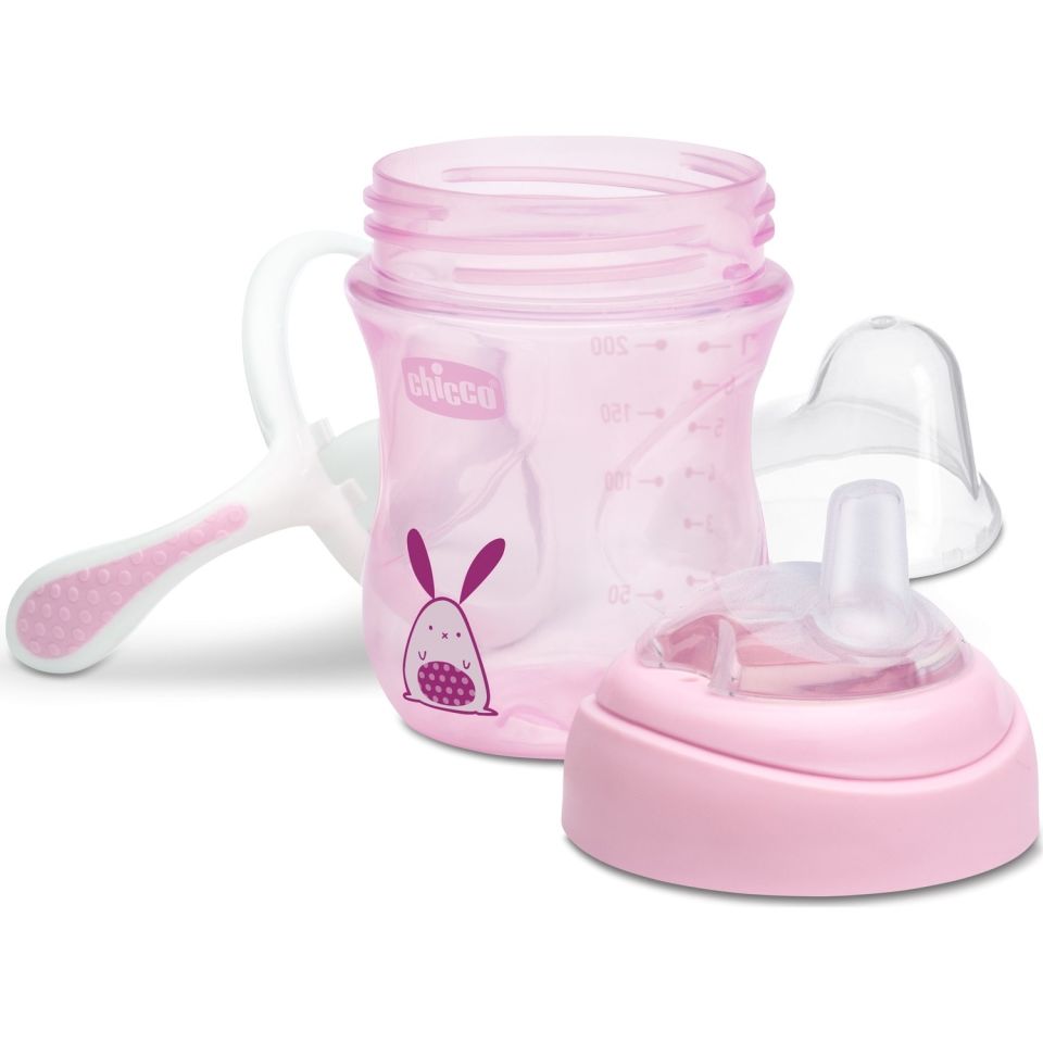 Chicco Yumuşak Uçlu Geçiş Bardağı 4 Ay+ 200 ml Kız