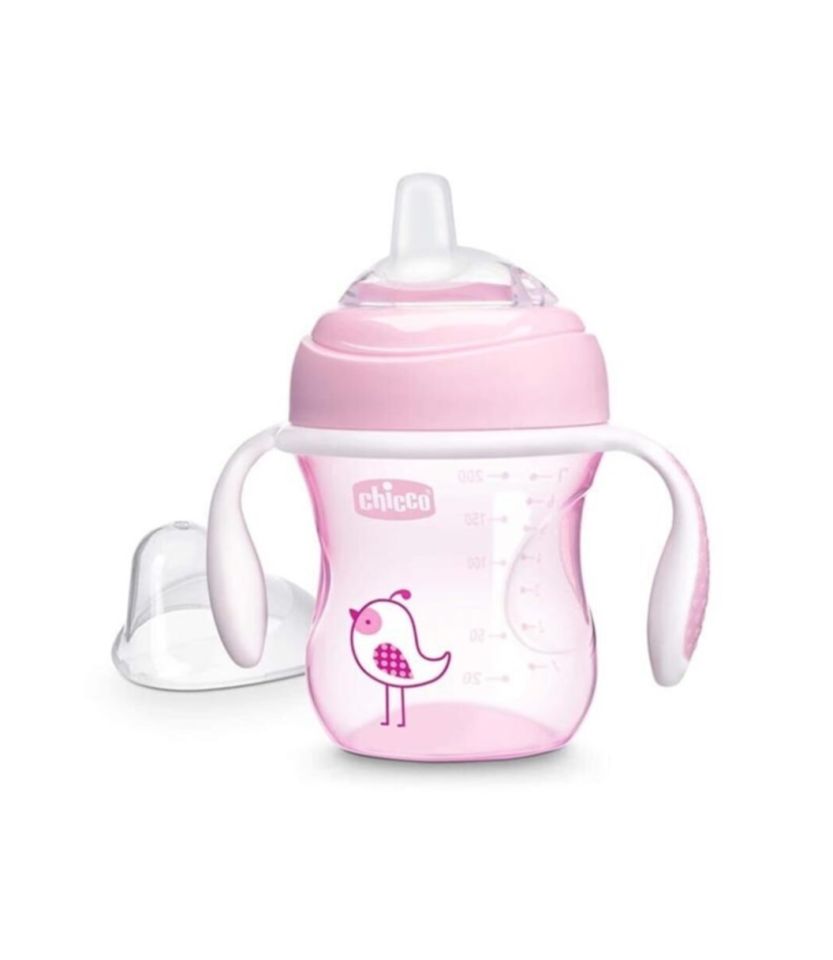 Chicco Yumuşak Uçlu Geçiş Bardağı 4 Ay+ 200 ml Kız