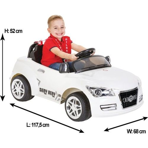 Pilsan Tery Bery Uzaktan Kumandalı Akülü Araba 12 Volt 05-280 - Beyaz
