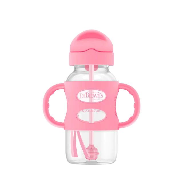 Dr Brown's Milestones Sippy Pipetli Alıştırma Bardağı 270ml Pembe