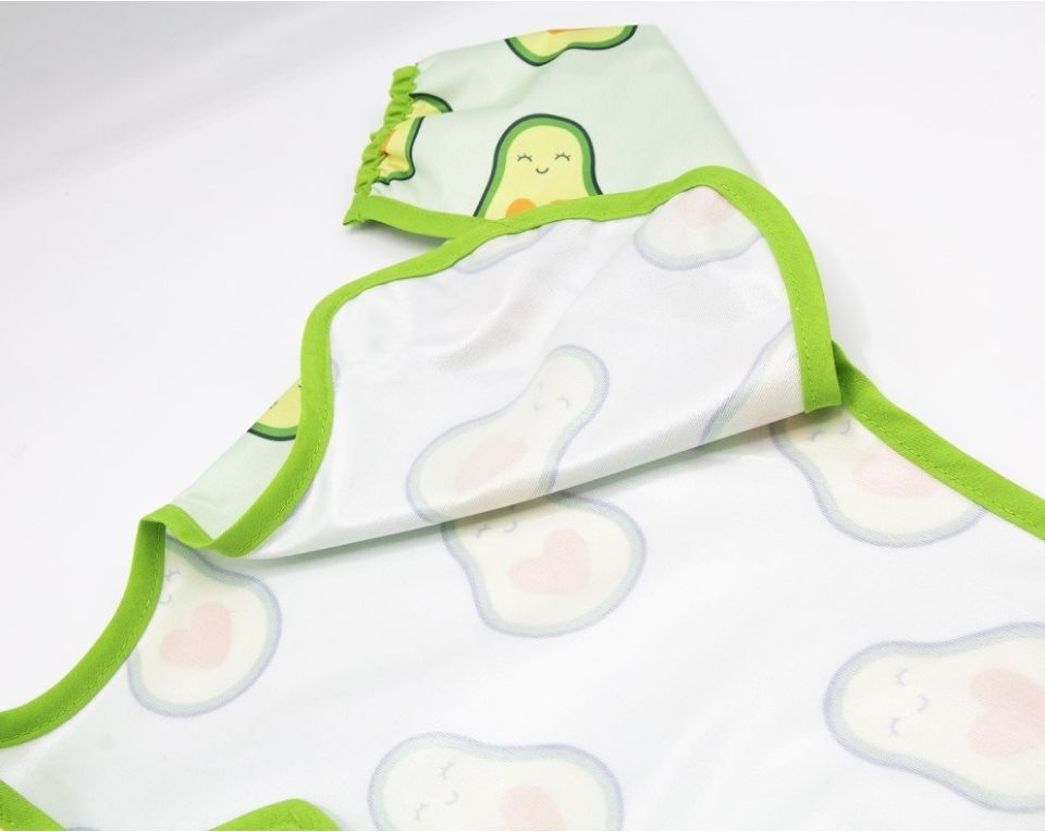 BabyJem Baskılı BLW Kollu Önlük 784 Avokado