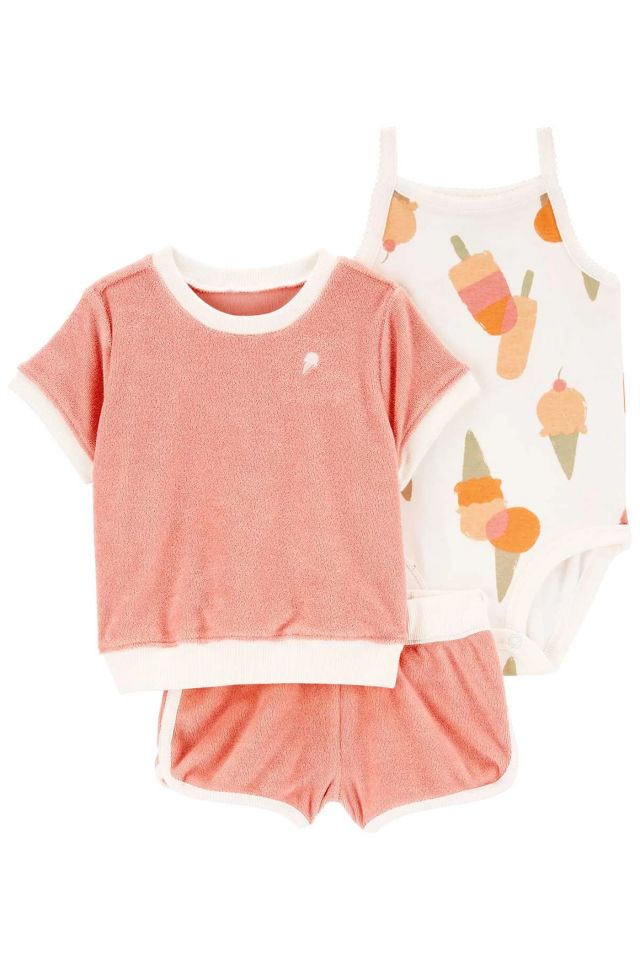 Carter's Kız Bebek Alt Üst Set 1Q427710 Karışık Renkli
