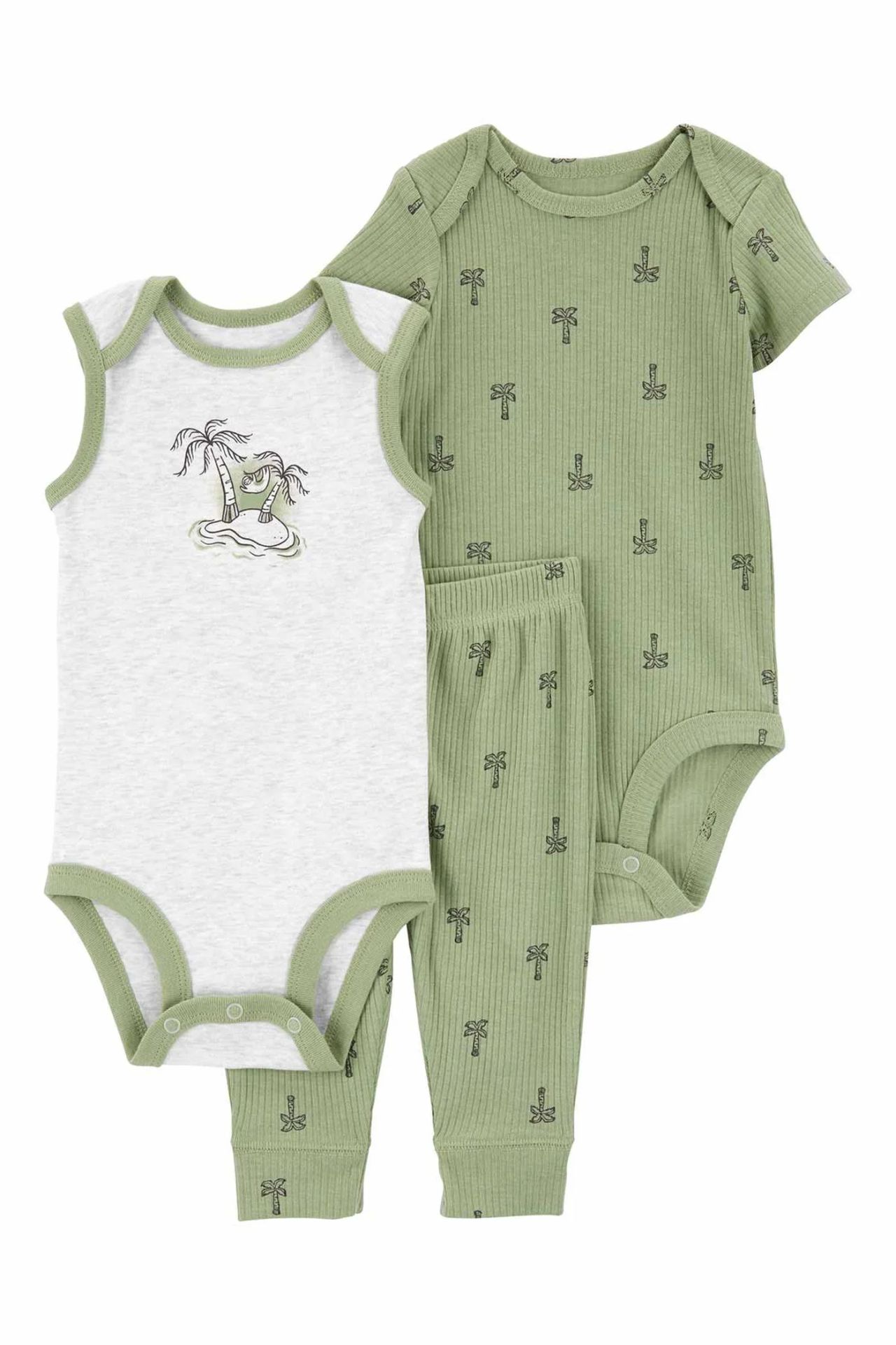 Carter's Layette Erkek Bebek 3'Lü Zıbın Seti 1Q473010 Karışık Renkli