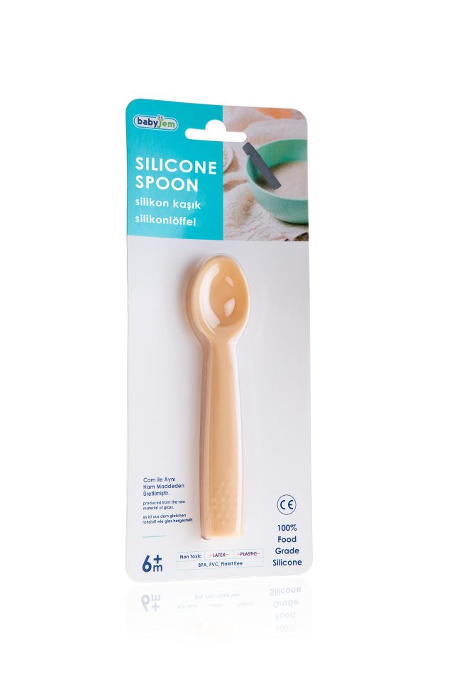 BabyJem Silikon Kaşık 759 Ekru