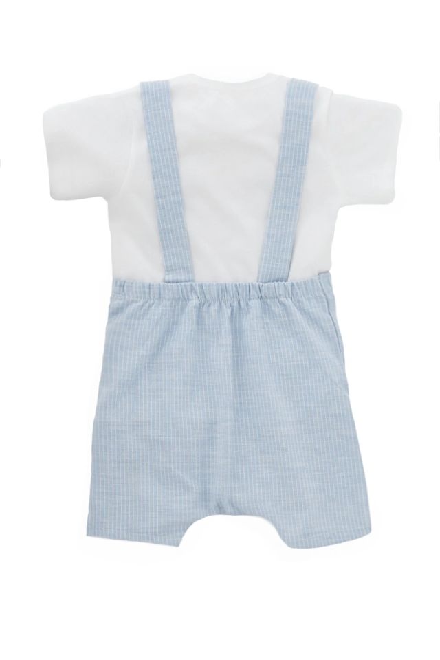 Minycenter Erkek Bebek Salopet Set 24E002 Karışık Renkli