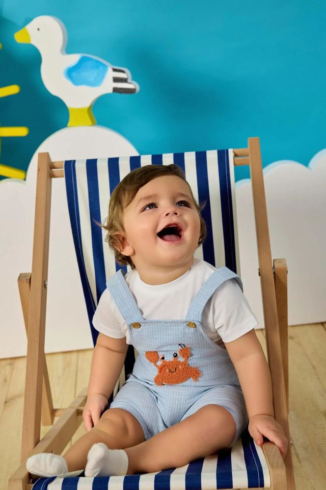 Minycenter Erkek Bebek Salopet Set 24E002 Karışık Renkli