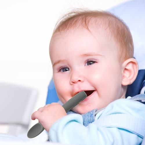 BabyJem Silikon Kaşık 759 Gri