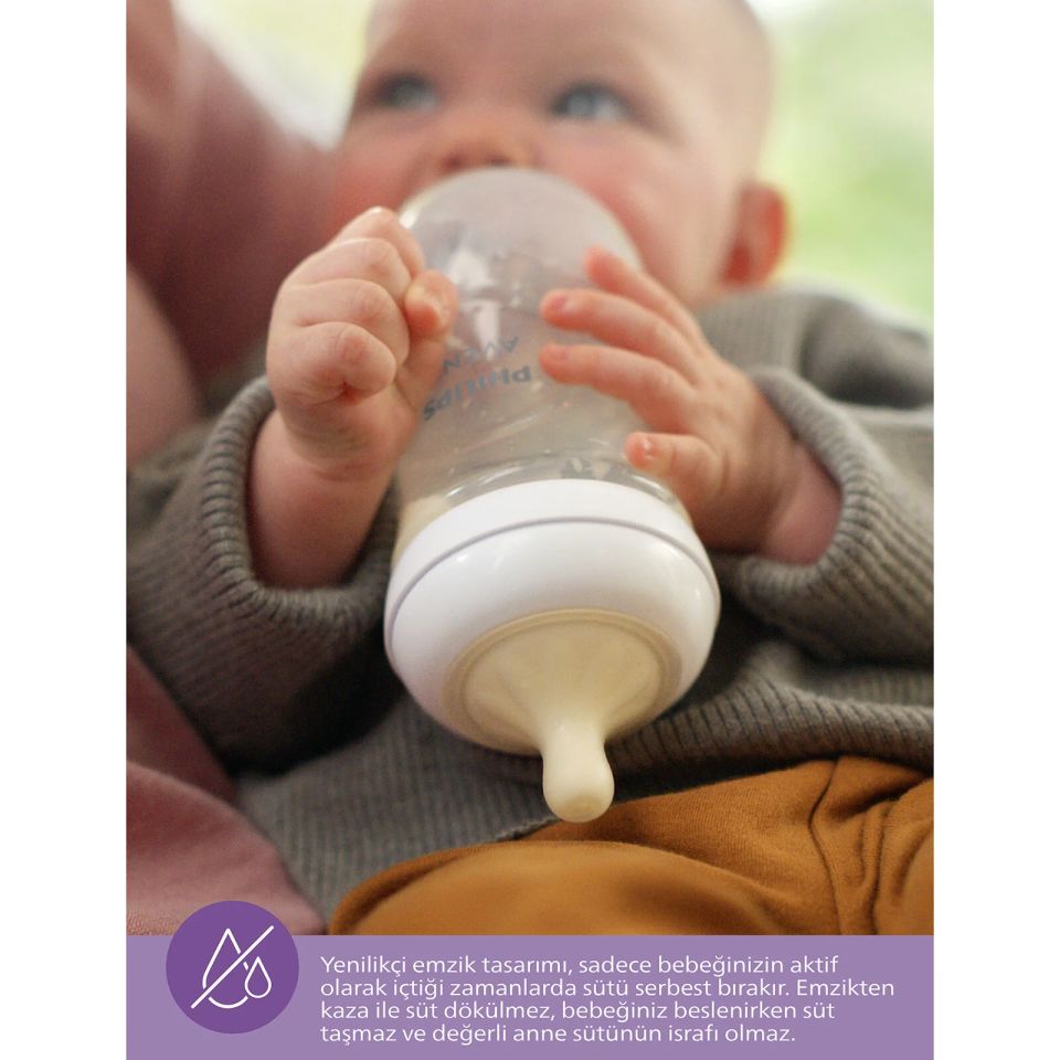 Philips Avent Doğal Tepkili Natural Response PP Biberon 260 ml 1+ Ay Mavi