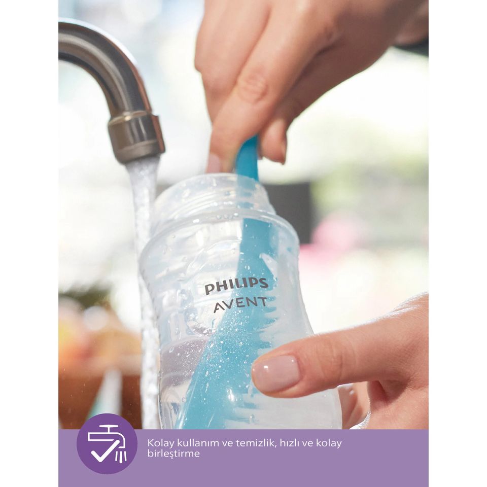 Philips Avent Doğal Tepkili Natural Response PP Biberon 260 ml 1+ Ay Mavi