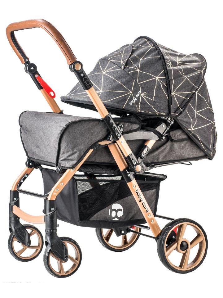 Baby Care 500 Combo Maxi Pro Çift Yönlü Puset - Gold Siyah