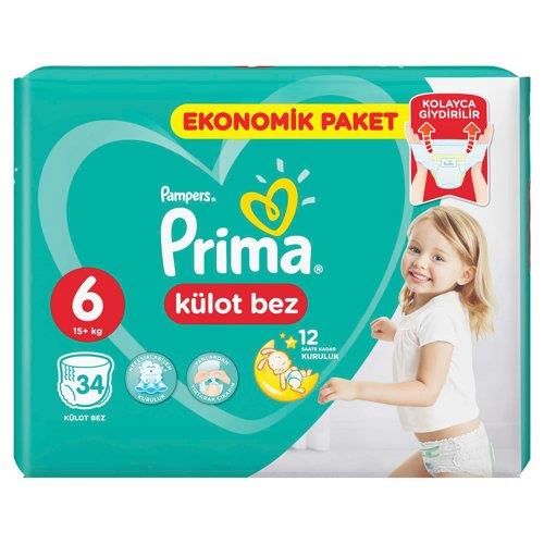 Prima Külot Bebek Bezi Eko Paket 6 Beden 34 Adet