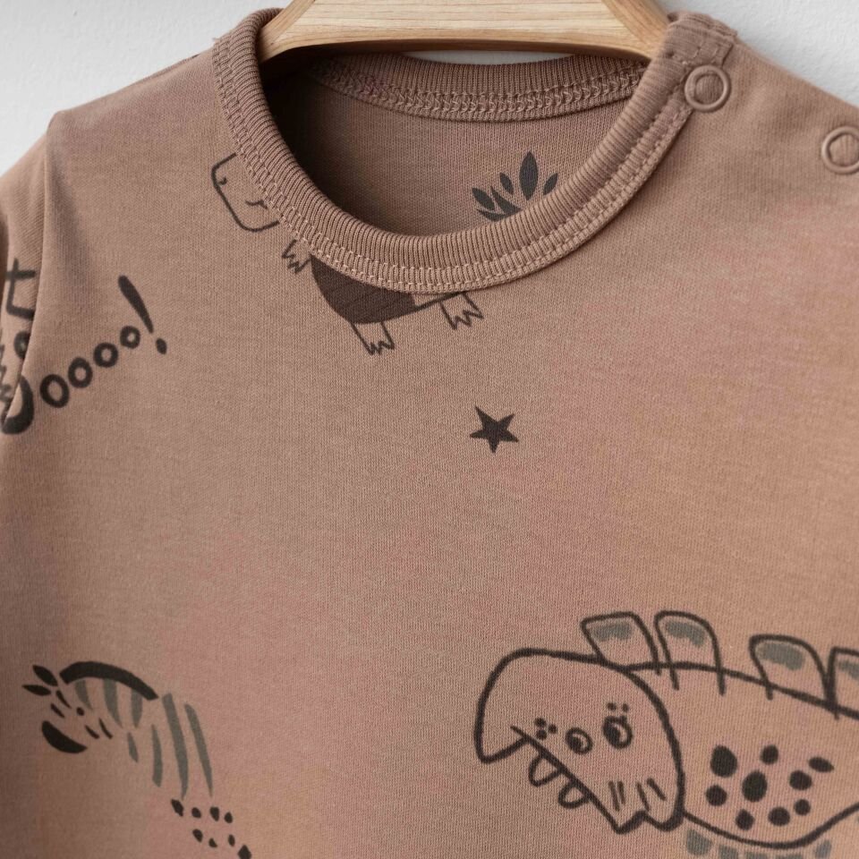 Eslenza Baby Organik 2'li Tulum 0049 Kahve