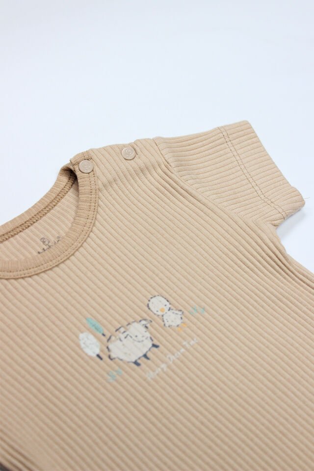 Bistyle Always Dream Yarım Kol 2'Li Body 17114 Ekru Bej