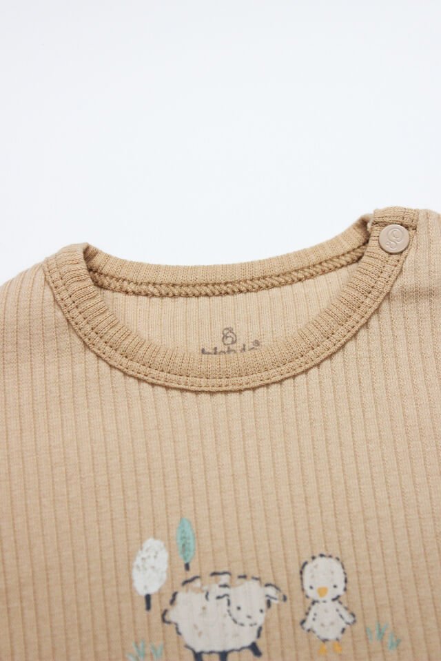 Bistyle Always Dream Yarım Kol 2'Li Body 17114 Ekru Bej