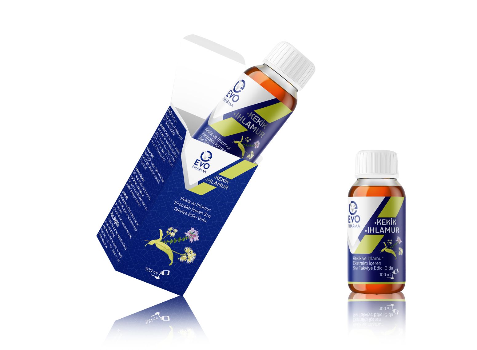 EVOPHARMA Kekik ve Ihlamur Ekstraktı İçeren Sıvı Takviye Edici Gıda 100 ml