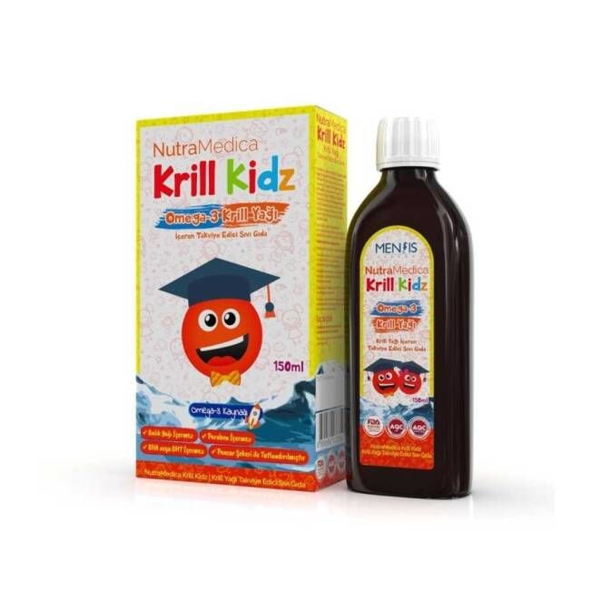 Nutramedica Krill Kidz Omega-3 150 Ml Şurup Krill Yağı İçeren Takviye Edici Sıvı Gıda