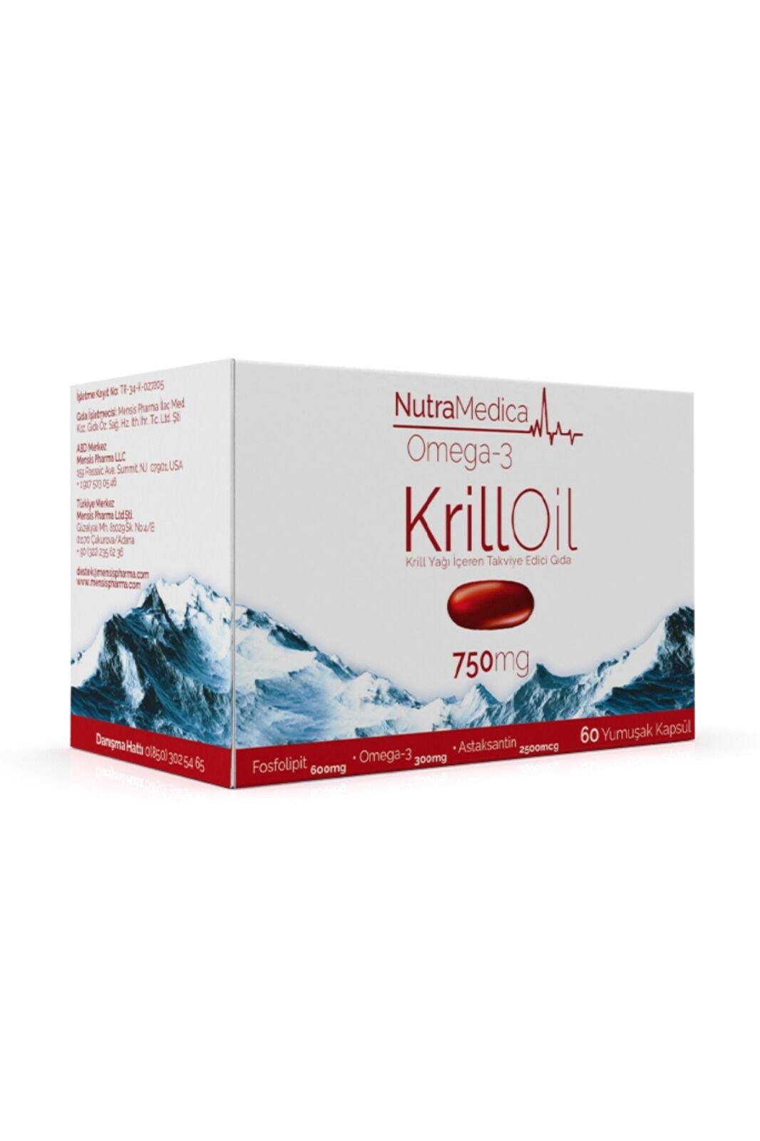 Nutramedica Omega-3 Krill Oil 750 mg 60 Kapsül