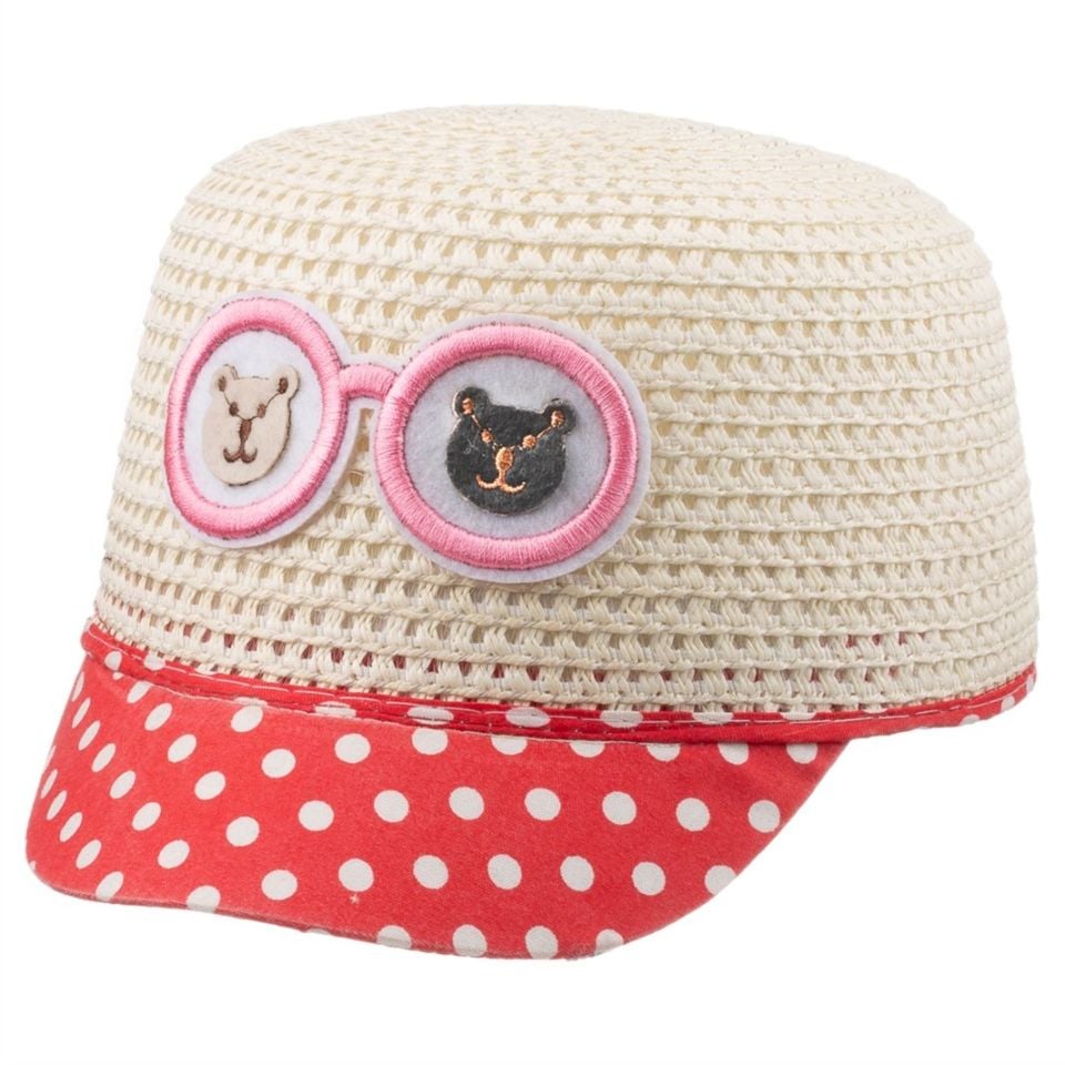 Kitti Bebe Hasır Şapka ( 2-6 Yaş ) Y8700-06 Krem