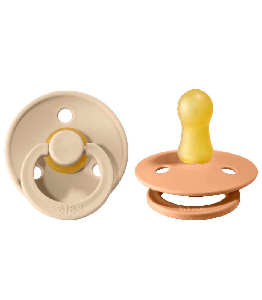 Bibs Colour Kauçuk Emzik 2li 0-6 Ay Vanilla / Peach