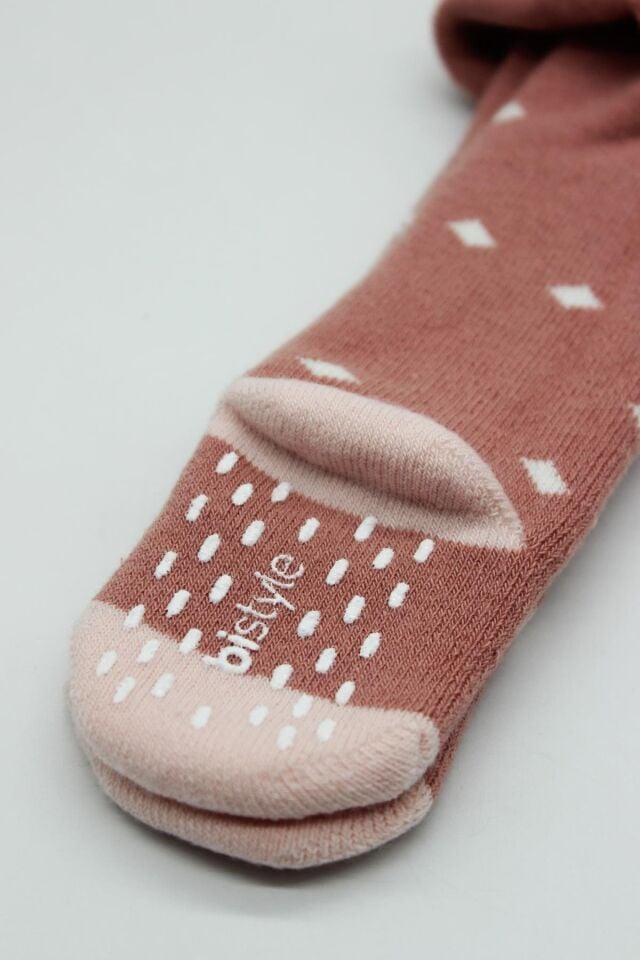 Bistyle Puan Kaymaz Havlu Külotlu Çorap 50502 Pudra