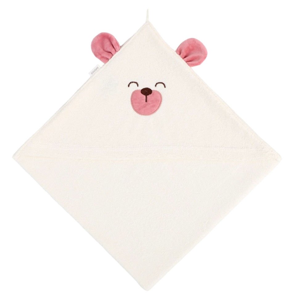 Bebitof Baby Sevimli Köpek Bornoz Seti 30041 Pembe