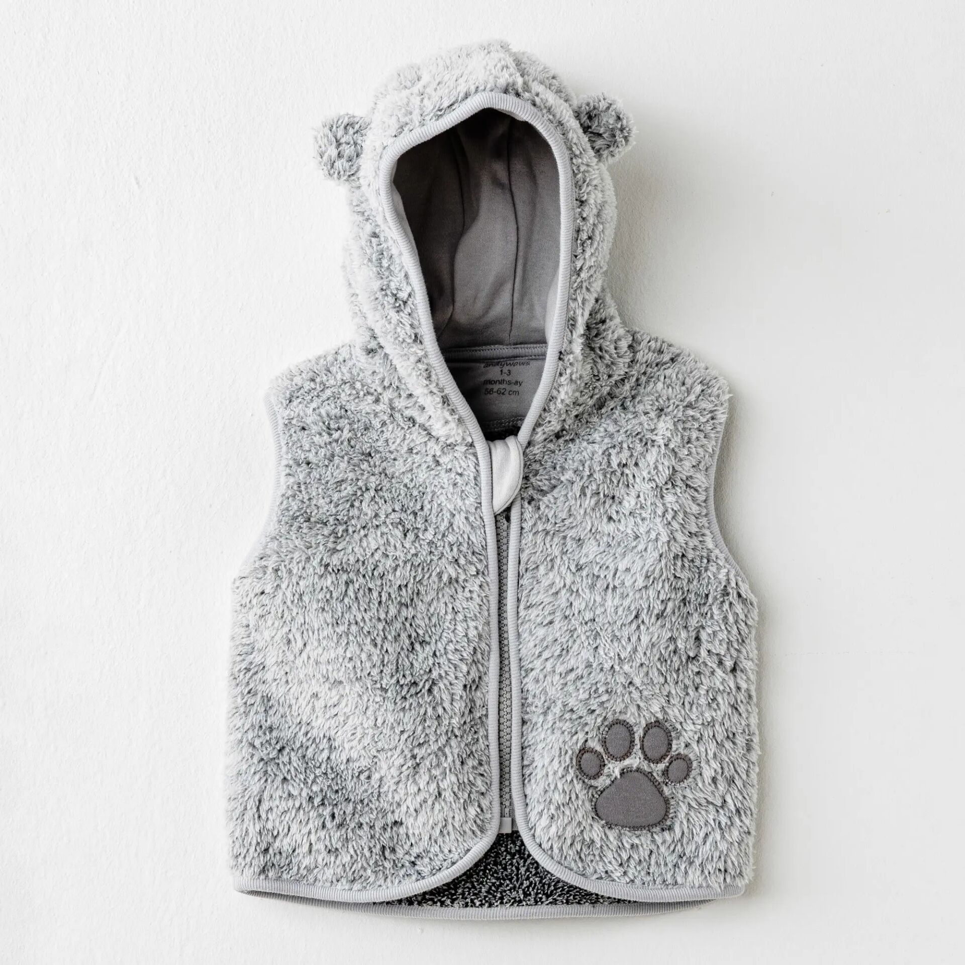 Andywawa AC26026 Keep Smiling Yelek Grey