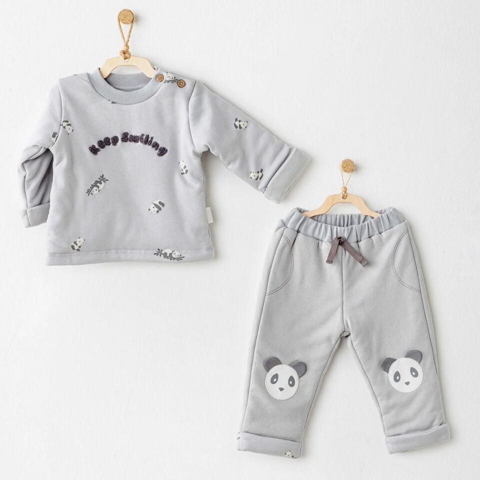 Andywawa AC26028 Fiber Keep Smiling 2'li Takım Grey