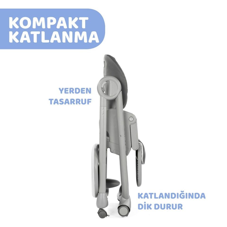 Chicco Polly Magic Relax Mama Sandalyesi Grey Melange