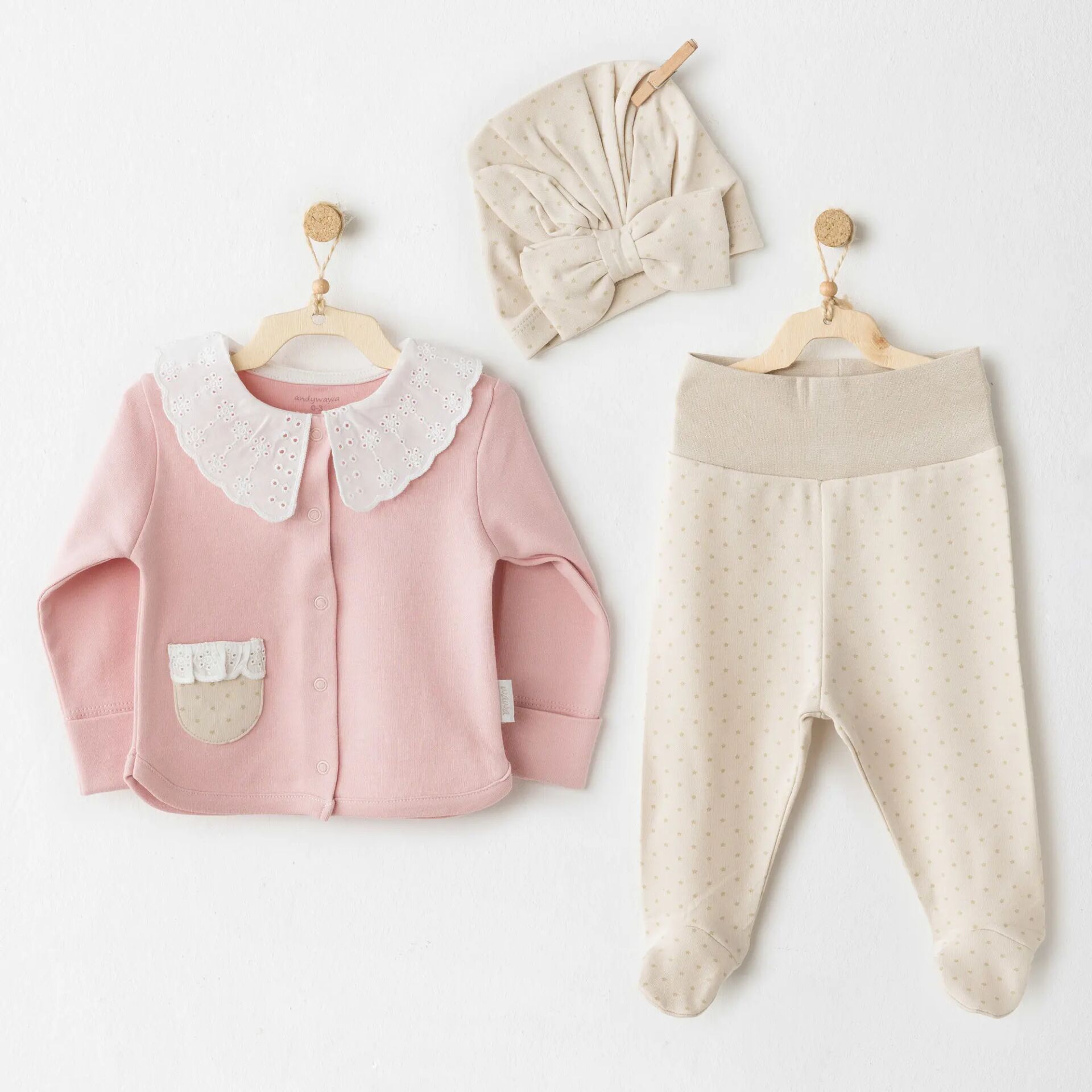 Andywawa AC26044 Set You Are Special 3'lü Takım Pink