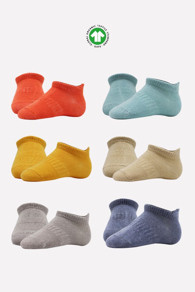 Bistyle Colors 6lı Penye Sneakers Soket Çorap BS6101 Kiremit