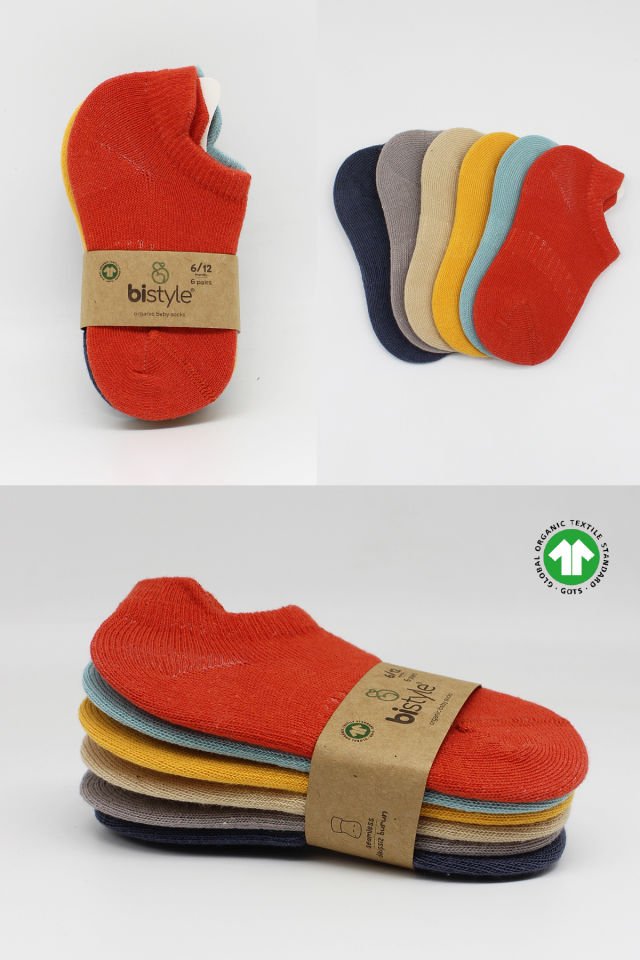 Bistyle Colors 6lı Penye Sneakers Soket Çorap BS6101 Kiremit