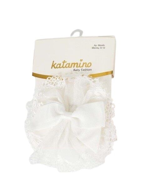 Katamino Kurdele Popo Aks. Kız Bebek Külotlu Çorap K32071 Asorti