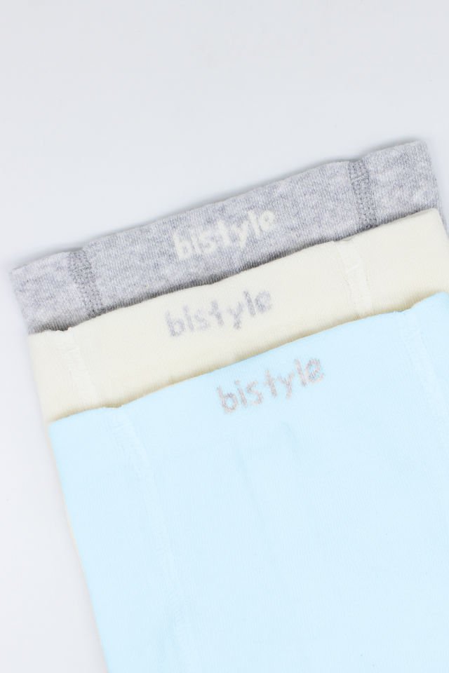 Bistyle 3lü Penye Külotlu Çorap BS3100 Mavi Ekru