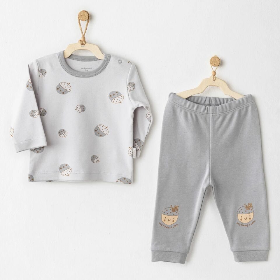 Andywawa AC26105 Hello Autumn 2'li Takım Grey