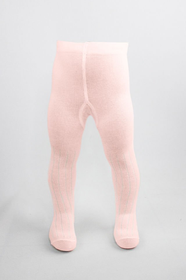 Bistyle Basic Penye Tekli Külotlu Çorap BS1000 Pembe