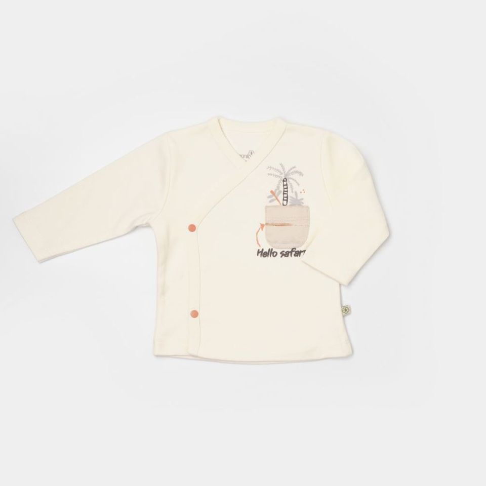 Bibaby Biorganic Hello Safari 5'Li Hastane Çıkış Seti 62334 Ekru Kiremit