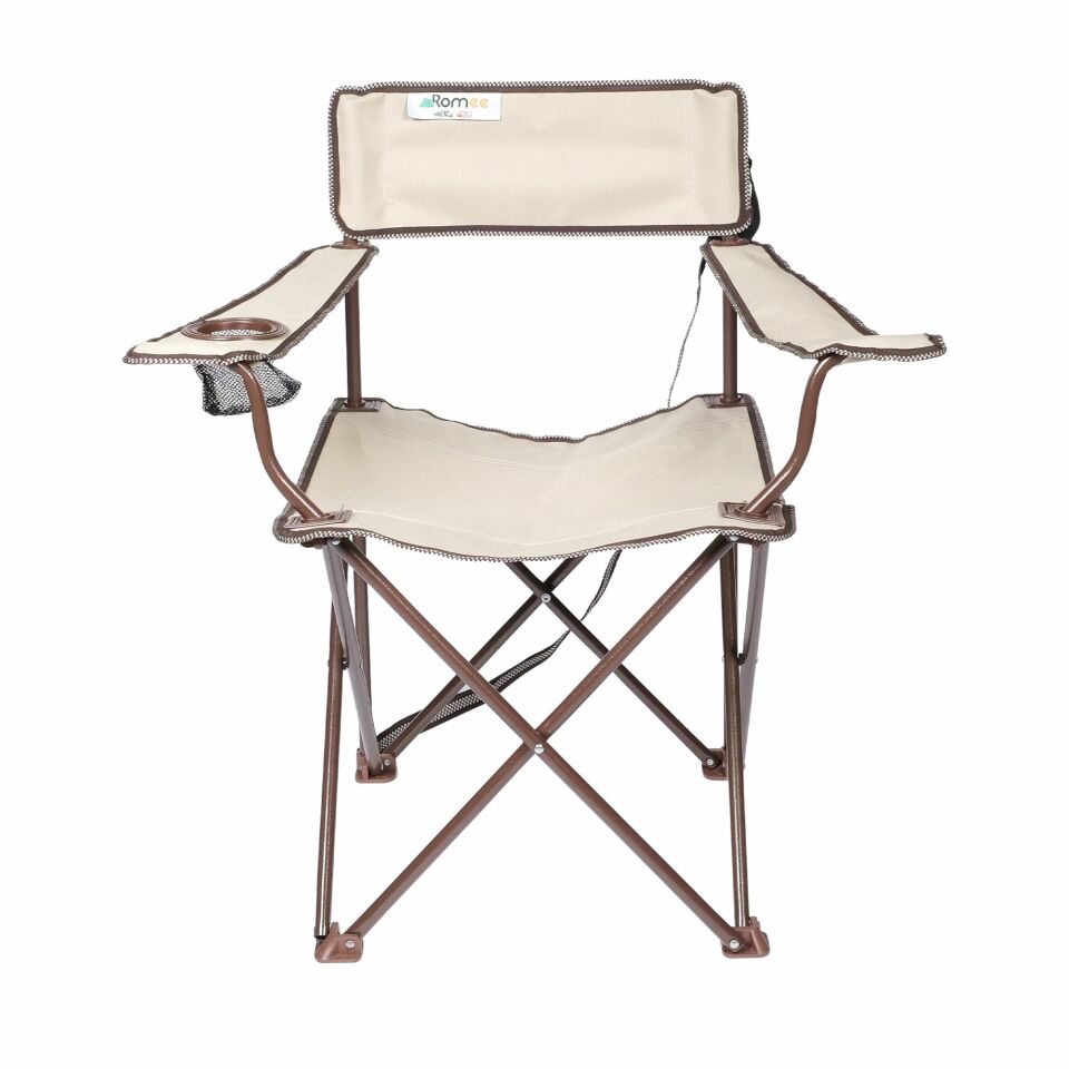 Katlanabilir Kamp Sandalyesi – 120 KG Taşıma Kapasiteli, Taşıması Kolay, Dayanıklı Kumaş