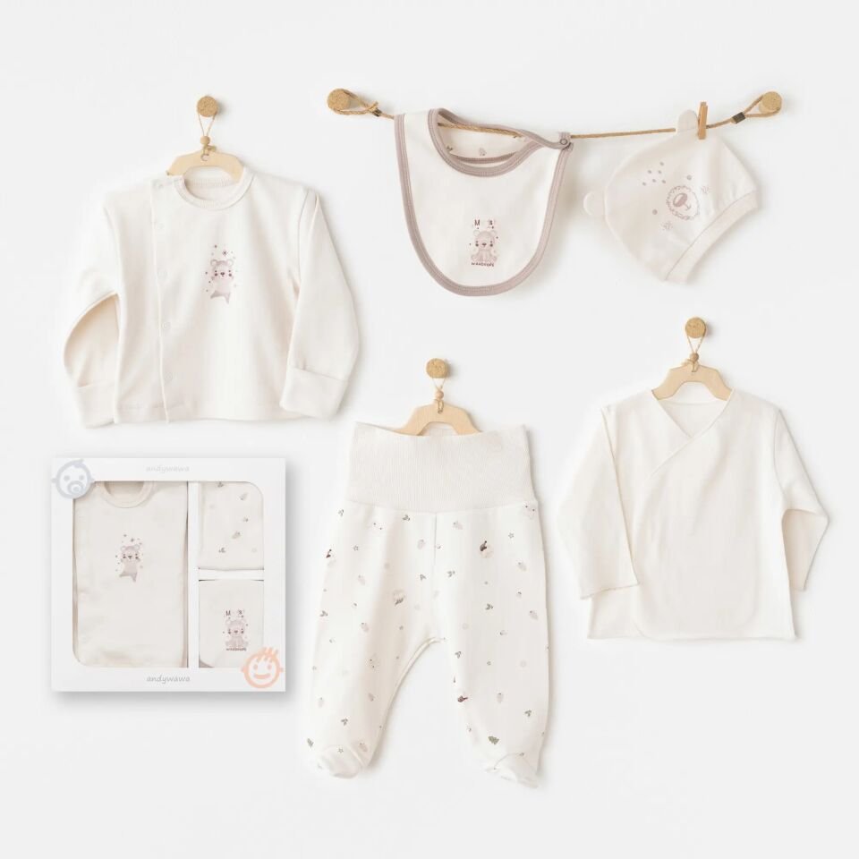 Andywawa AC26180 My 1 St Wardrobe 5'li Hastane Çıkışı Ekru