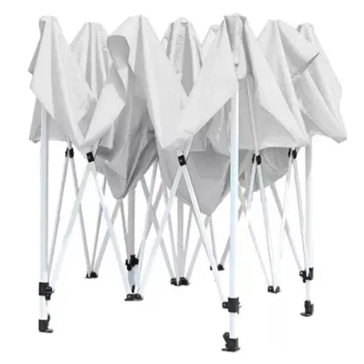 Evedost 3x3 Pratik Katlanır Akordiyon Çardak | Taşınabilir Piknik, Bahçe, Etkinlik ve Organizasyon Çadırı Beyaz