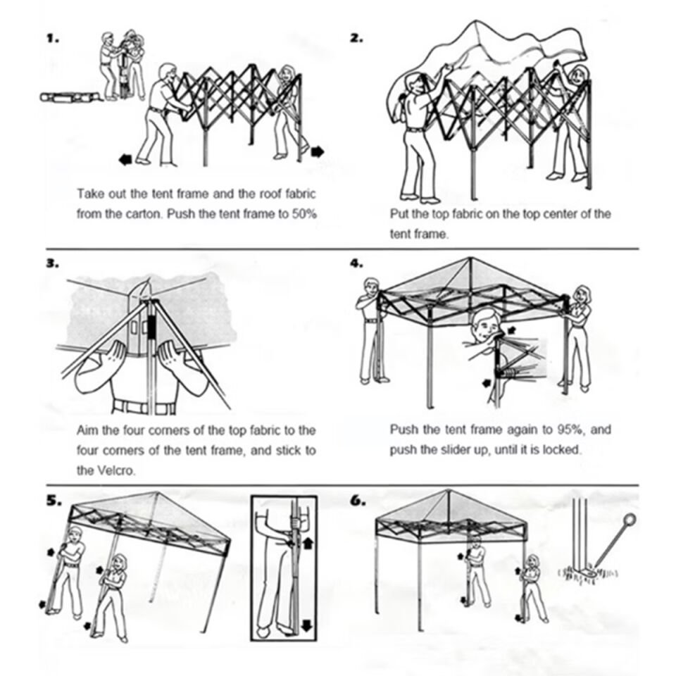 Evedost 3x3 Pratik Katlanır Akordiyon Çardak | Taşınabilir Piknik, Bahçe, Etkinlik ve Organizasyon Çadırı Beyaz