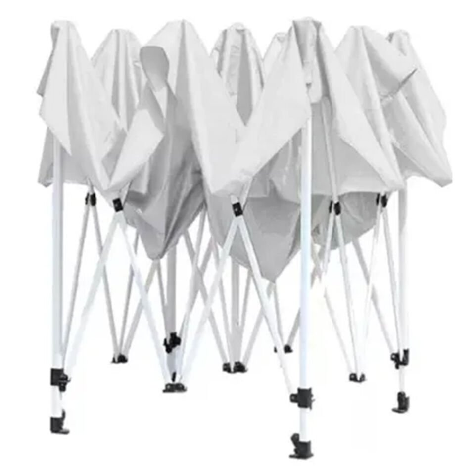 Evedost 3x3 Pratik Katlanır Akordiyon Çardak | Taşınabilir Piknik, Bahçe, Etkinlik ve Organizasyon Çadırı Füme