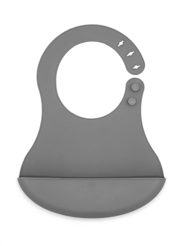 BabyJem Mini Silikon Önlük 718 Gri