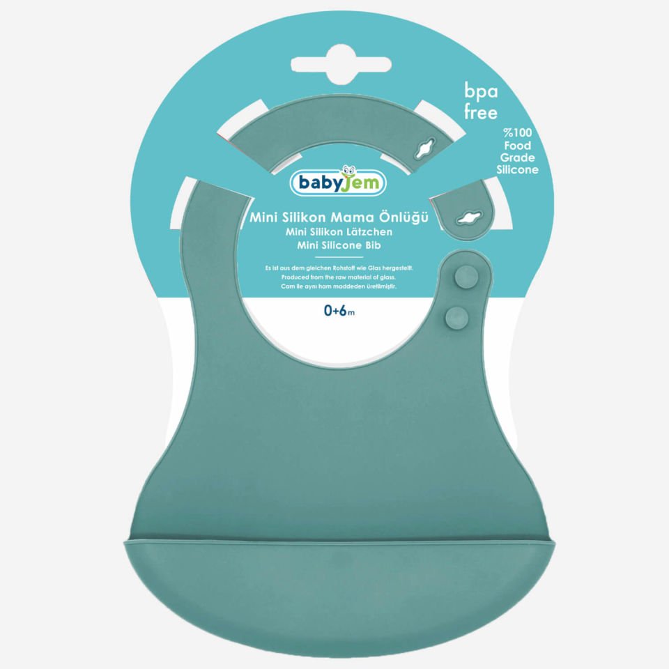 BabyJem Mini Silikon Önlük 718 Mint
