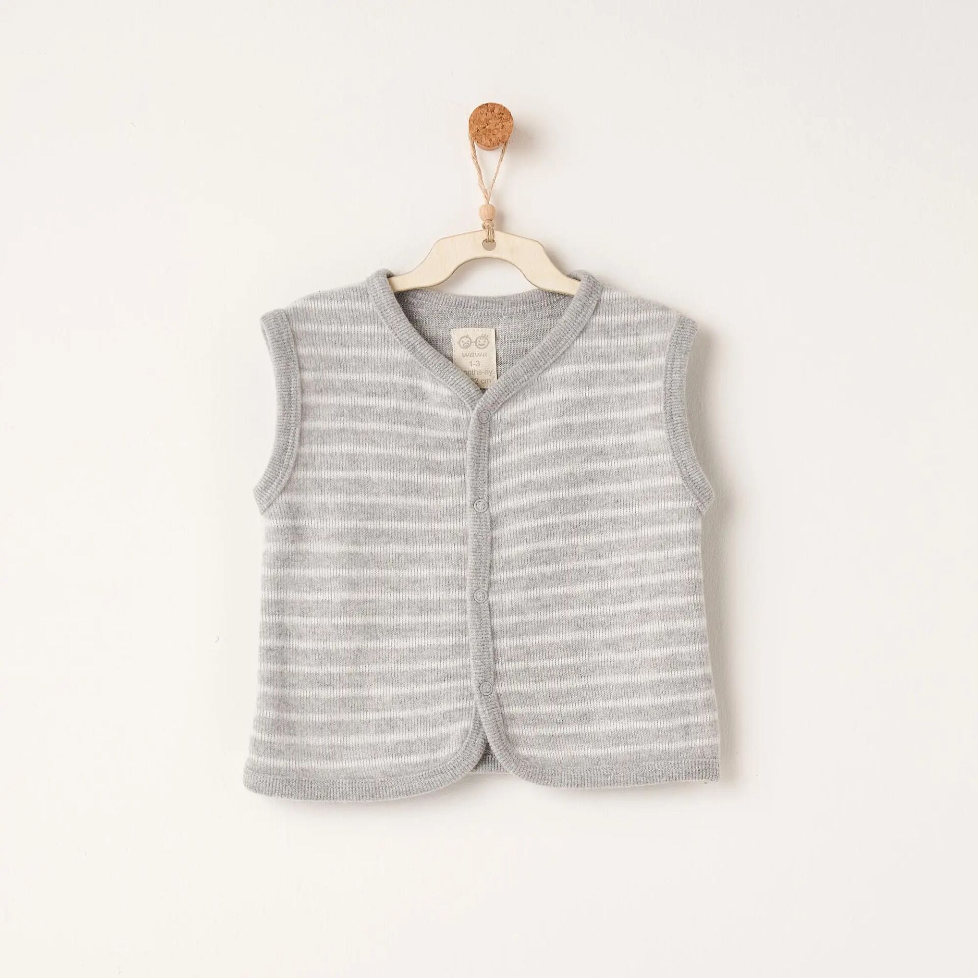 Andywawa AC26221 Casual Yelek Grey