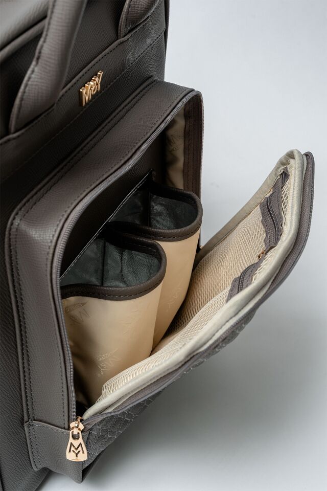 M&Y Mia Anne Bebek Bakım Sırt Çantası 7350 Gri